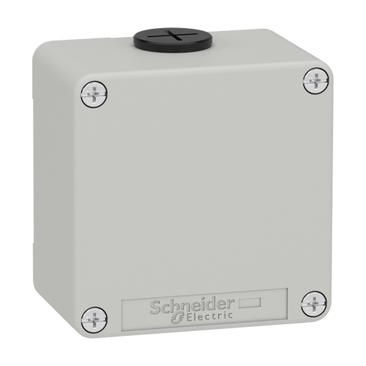 Schneider Electric-XAPD11-Boite métal vide grise - M20 x2 - non percée - 80x80x51,5 mm - UL cULus