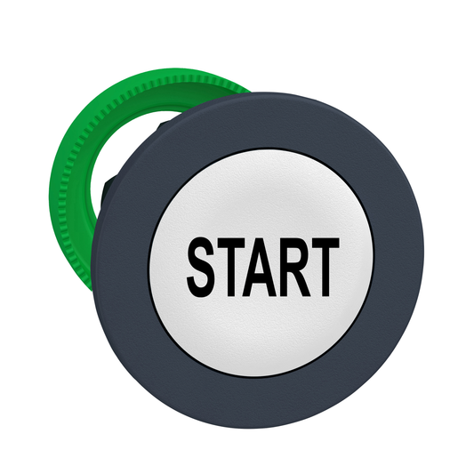 Schneider Electric-ZB5FA133-Harmony XB5 - tête bouton poussoir à impulsion - flush - marqué - blanc