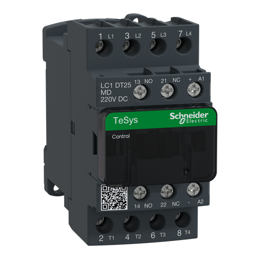 Schneider Electric-LC1DT25MD-TeSys LC1D - contacteur - 4P - AC-1 440V - 25A - bobine 220Vcc