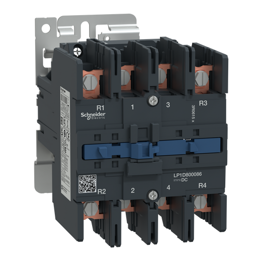 Schneider Electric-LP1D800086SW-TeSys LP1D - contacteur - 4P (2F+2O) - AC-1 440V - 125A - bobine 72Vcc