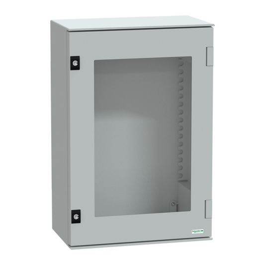 Schneider Electric-NSYPLM64TG-Thalassa - Coffret polyester 647x436x250 - Porte transparente - IP66 Ral7035