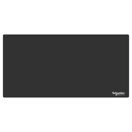 Schneider Electric-ZBYLEG402000-Harmony - plastron - panneau vierge - 400x200 - non marqué - plastique - noir