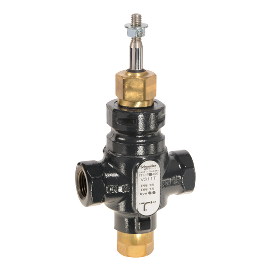 Schneider Electric-7311721000-Vanne 3 voies acier taraudée PN16 DN15 Kv2.5