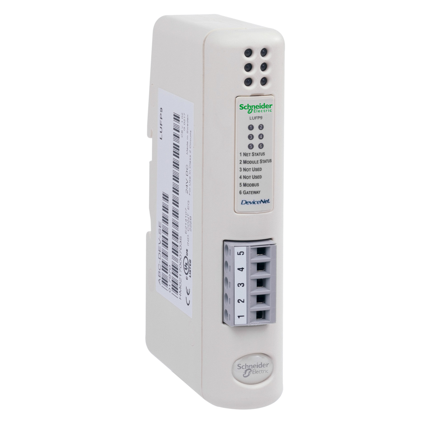 Schneider Electric-LUFP9-TeSys U - passerelle de comm. DeviceNet/Modbus - 1 DeviceNet vis - 1 RJ45 Modbus