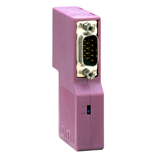 Schneider Electric-TSXCANKCDF90TP-Modicon - conn.femelle SUB-D9 CANopen - IP20 - coudé à 90° - conn. suppl. inclus