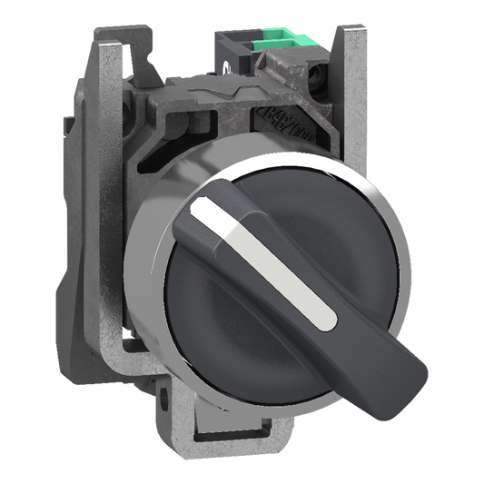 Schneider Electric-XB4BD215-Harmony XB4 - bouton tournant à manette - Ø22 - 2 pos fix - noir - 1F - push in