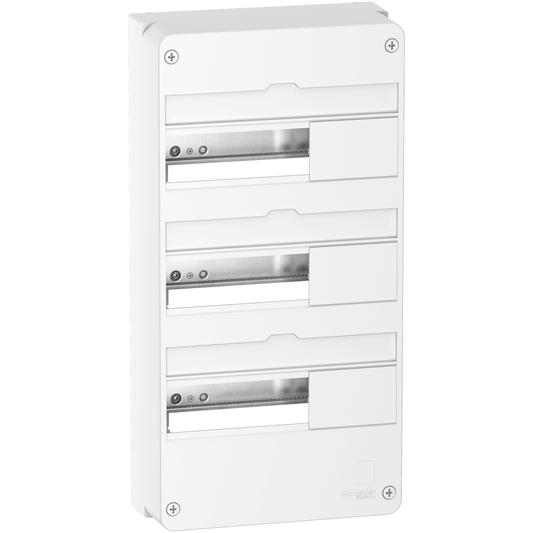 Schneider Electric-R9H13403-Resi9 - Coffret en saillie Blanc (RAL 9003)- 3 rangées de 13 modules