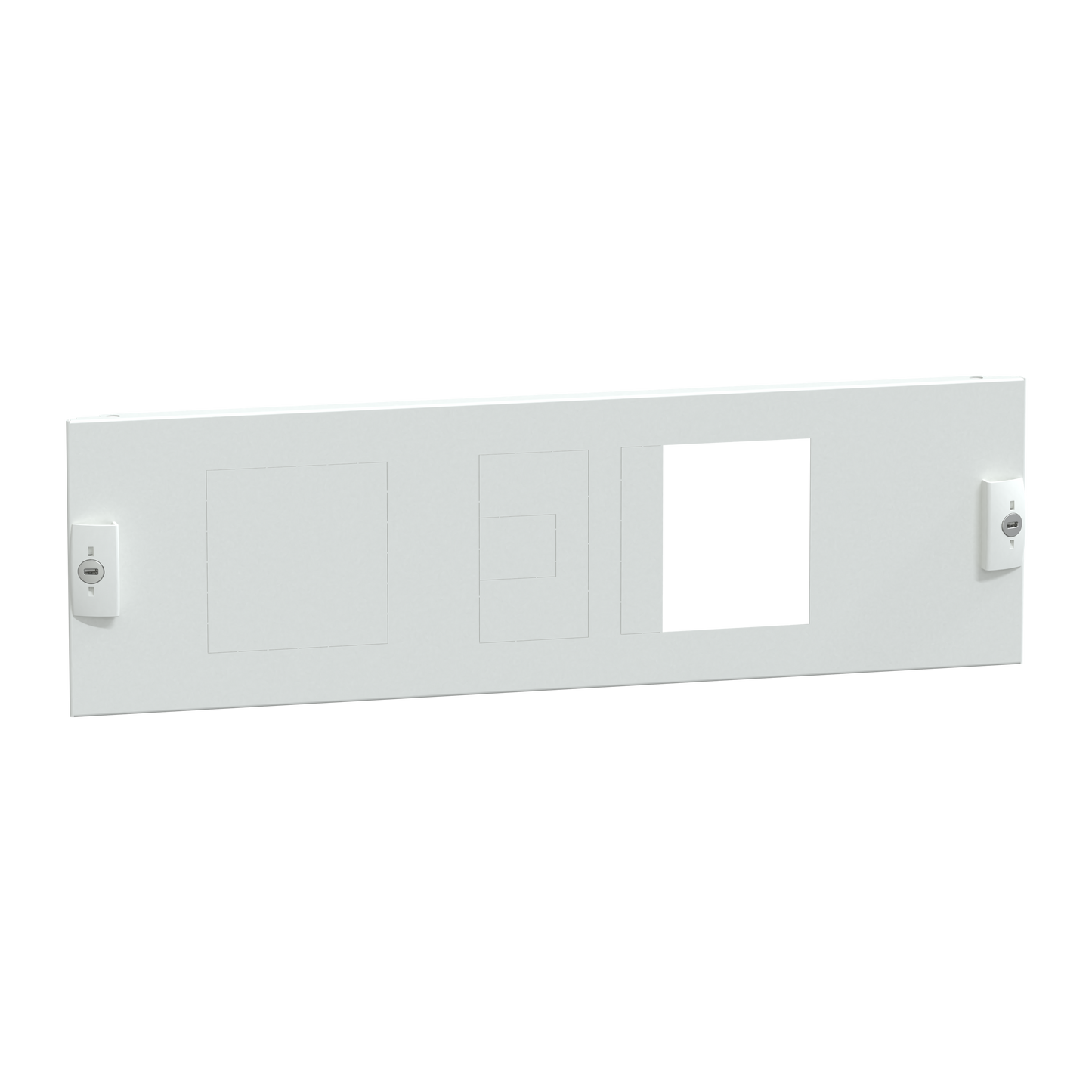 Schneider Electric-LVS03604-PrismaSeT P - Plastron NSX 100/250-3M-3P-L650-socle horizont.-Cde maneton