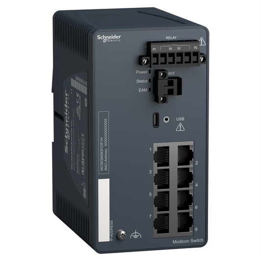 Schneider Electric-MCSESM083F23F1H-Modicon Extended Managed Switch - 8 ports cuivre - Harsh