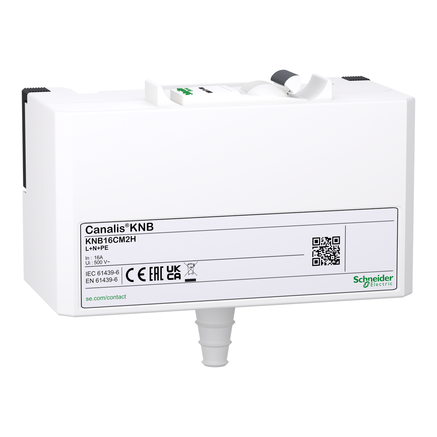 Schneider Electric-KNB16CM2H-Canalis KNA & KNT - connecteur dérivat. C60H - Select. Ph-16 A - 1L+N+PE - IP41