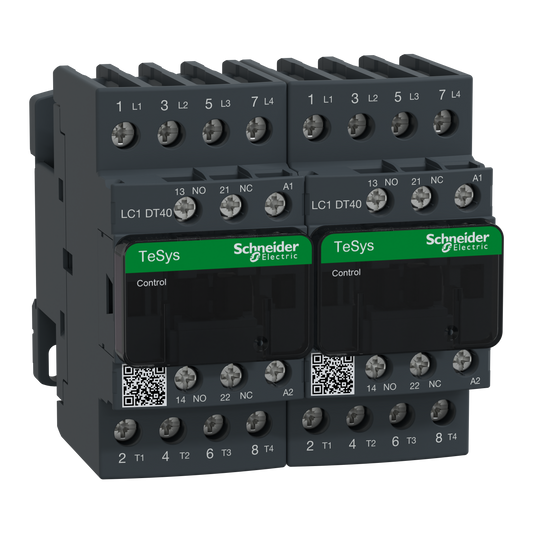 Schneider Electric-LC2DT40E7-TeSys LC2D - contacteur inverseur - 4P - AC-1 440V - 40A - bobine 48Vca