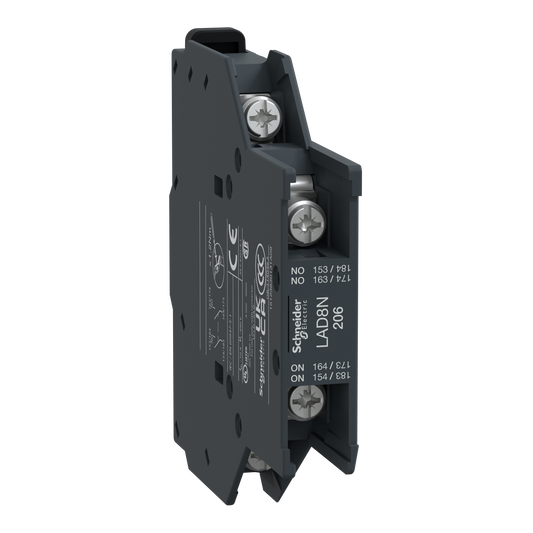Schneider Electric-LAD8N206-TeSys D - bloc contacts auxiliaires latéraux - 2F+0O - cosses fermées