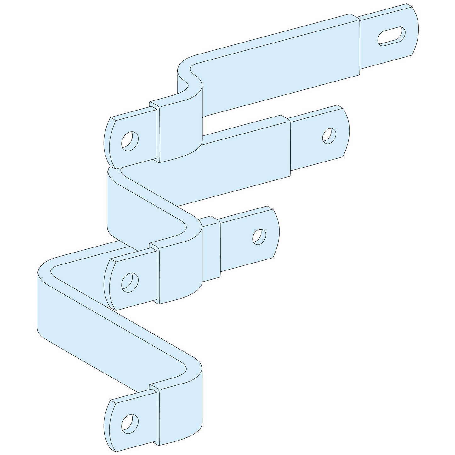 Schneider Electric-LVS04453-PrismaSeT P - Liaison JdBV NSX400/630 - horizont. fixe maneton - 3P