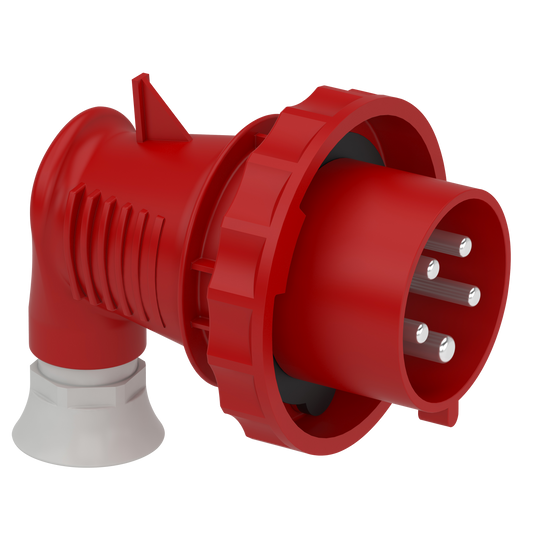 Schneider Electric-81771-Mureva - fiche mobile industr. coudée 90° - 32 A - 3P+N+T - 380-415 V CA - IP67