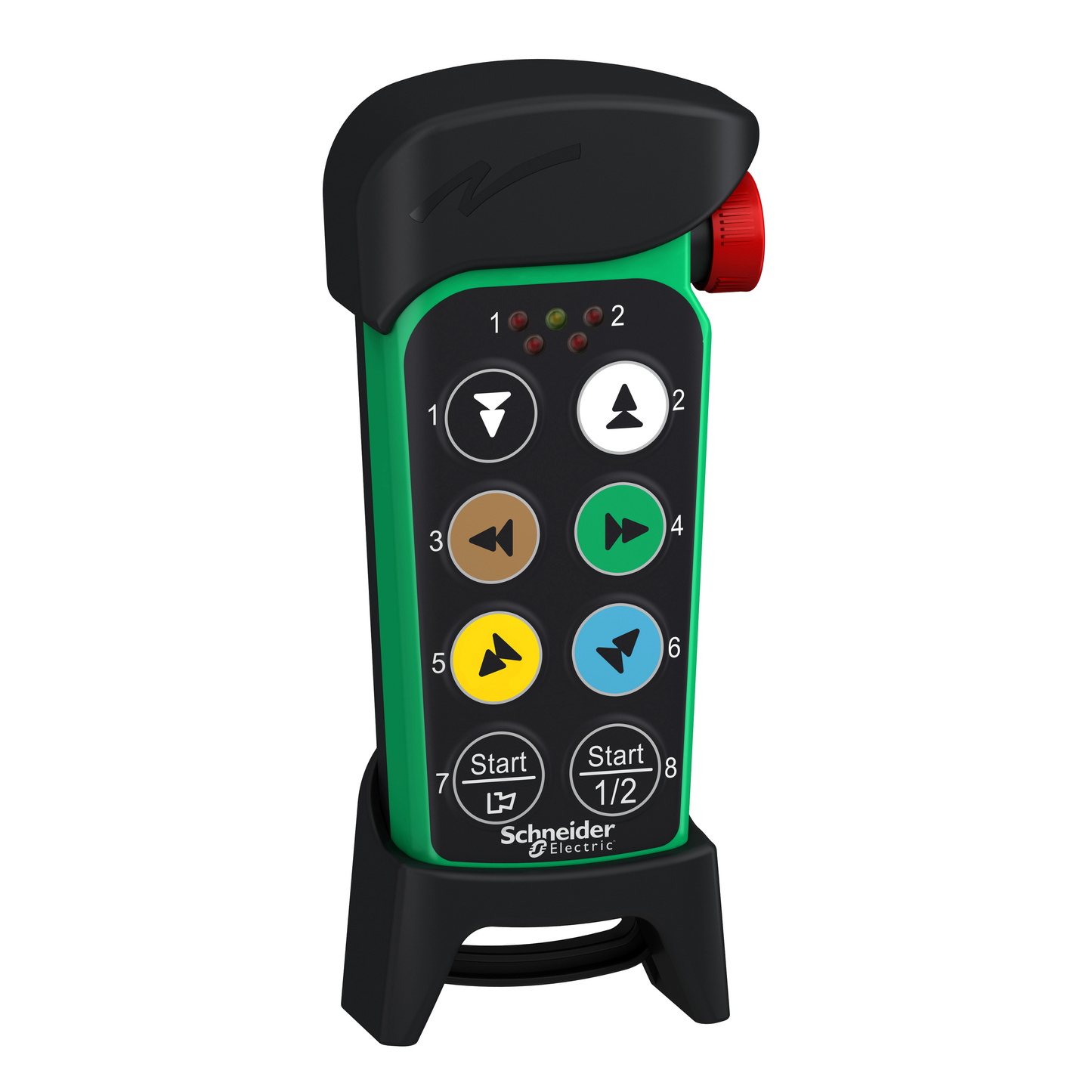 Schneider Electric-ZART8LS-eXLhoist - émetteur compact - 8 touches + bouton arrêt