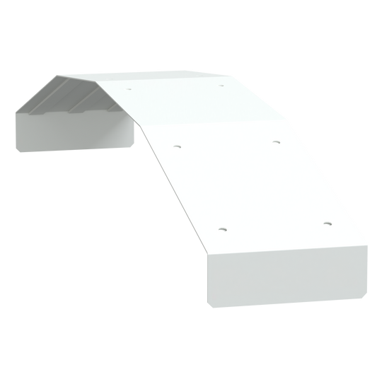 Schneider Electric-KEV0400CO1W-Canalis EV - Toit galbé inter-liaison - Blanc - RAL9003