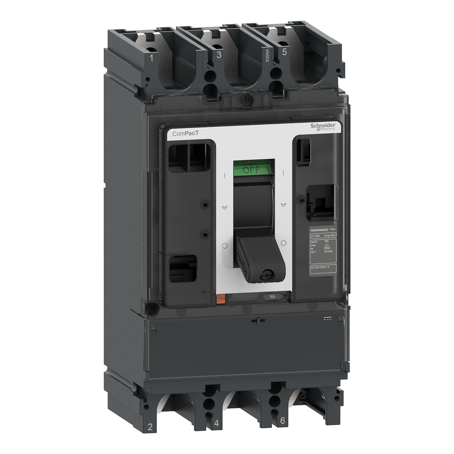 Schneider Electric-C633630DS-ComPacT NSX630 NA DC - interrupteur sectionneur CC - 630A - 3P - montage fixe