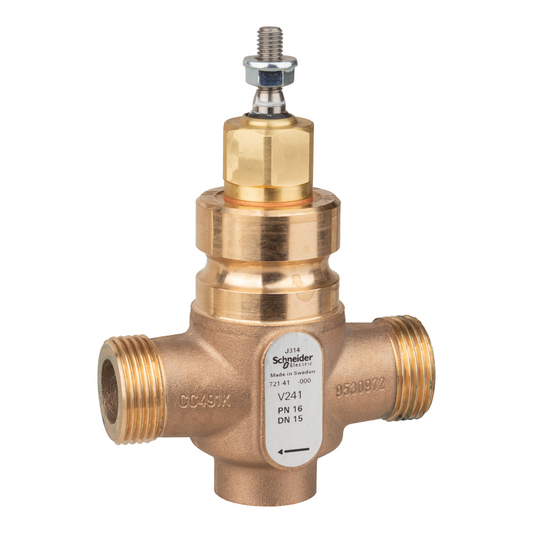 Schneider Electric-7214114000-Vanne 2 voies bronze filetée PN16 DN15 Kv0,63