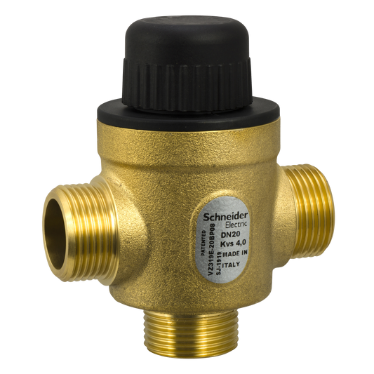 Schneider Electric-VZ319E-20BP08-Vanne 3 voies laiton filetée PN16 DN20 Kv4 course 5,5mm