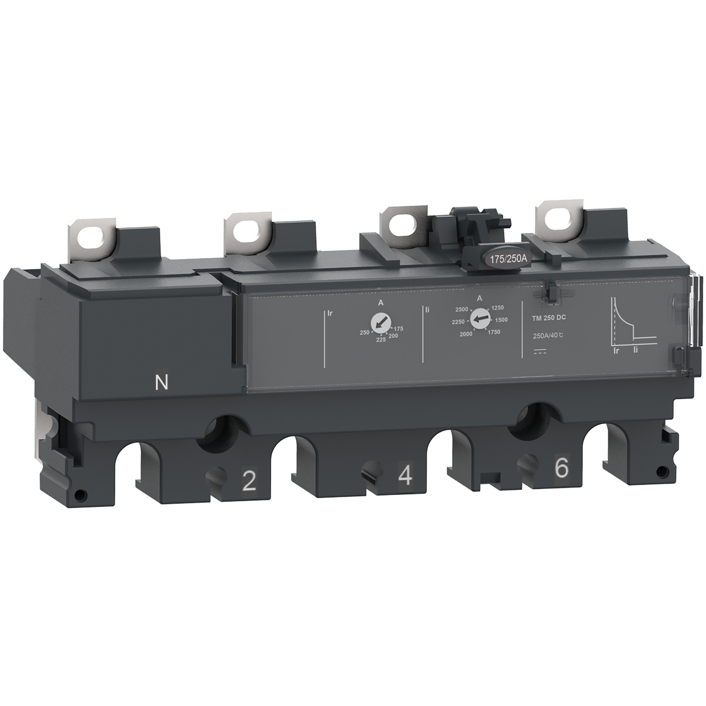 Schneider Electric-C254TM200D-ComPacT NSX - Déclencheur magnéto-thermique TM-DC 200A - 4P4D pour NSX250DC