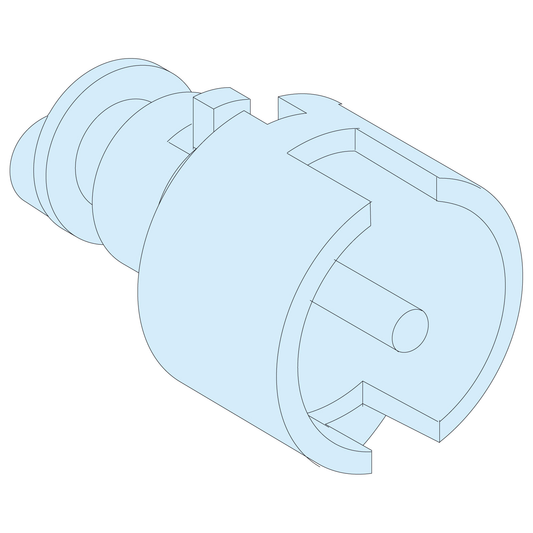 Schneider Electric-LVS09932-PrismaSeT  - Insert de poignée IP55 - double barre 3 mm