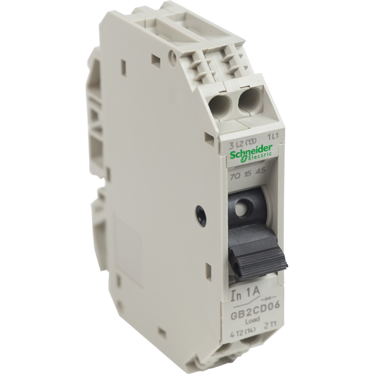 Schneider Electric-GB2CD06-TeSys GB2-CD - disjoncteur pour circuit de contrôle - 1A - 1P+N - 1d