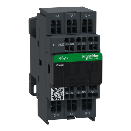 Schneider Electric-LC1D123G7-TeSys LC1D - contacteur - 3P - AC-3 440V - 12A - bobine 120Vca