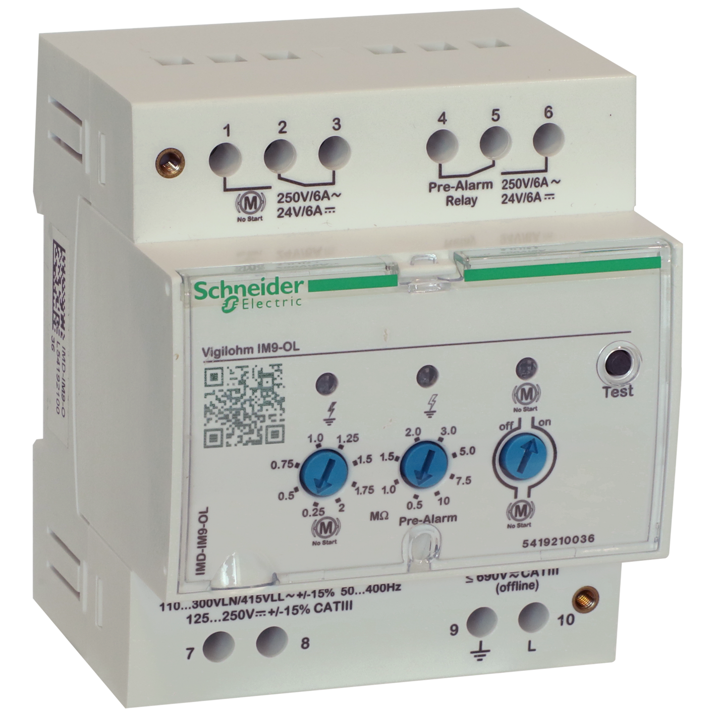Schneider Electric-IMD-IM9-OL-Contrôleur isolement moteur