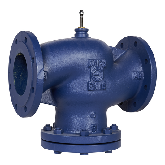 Schneider Electric-VG221F-125C-Vanne 2 voies fonte à bride PN16 DN125 Kv200 à cage équilibrée