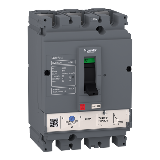 Schneider Electric-LV516463-EasyPacT CVS - Disjoncteur CVS160N TM160D 3P3D