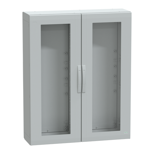 Schneider Electric-NSYPLA12103TG-Thalassa - Armoire polyester 1250x1000x320 - IP65 - vitrée Ral 7035