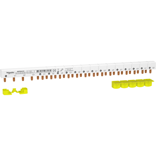 Schneider Electric-R9PXH418-Resi9 - peigne monobloc - 3P+N - 63A - 18 modules - cache dents 5M