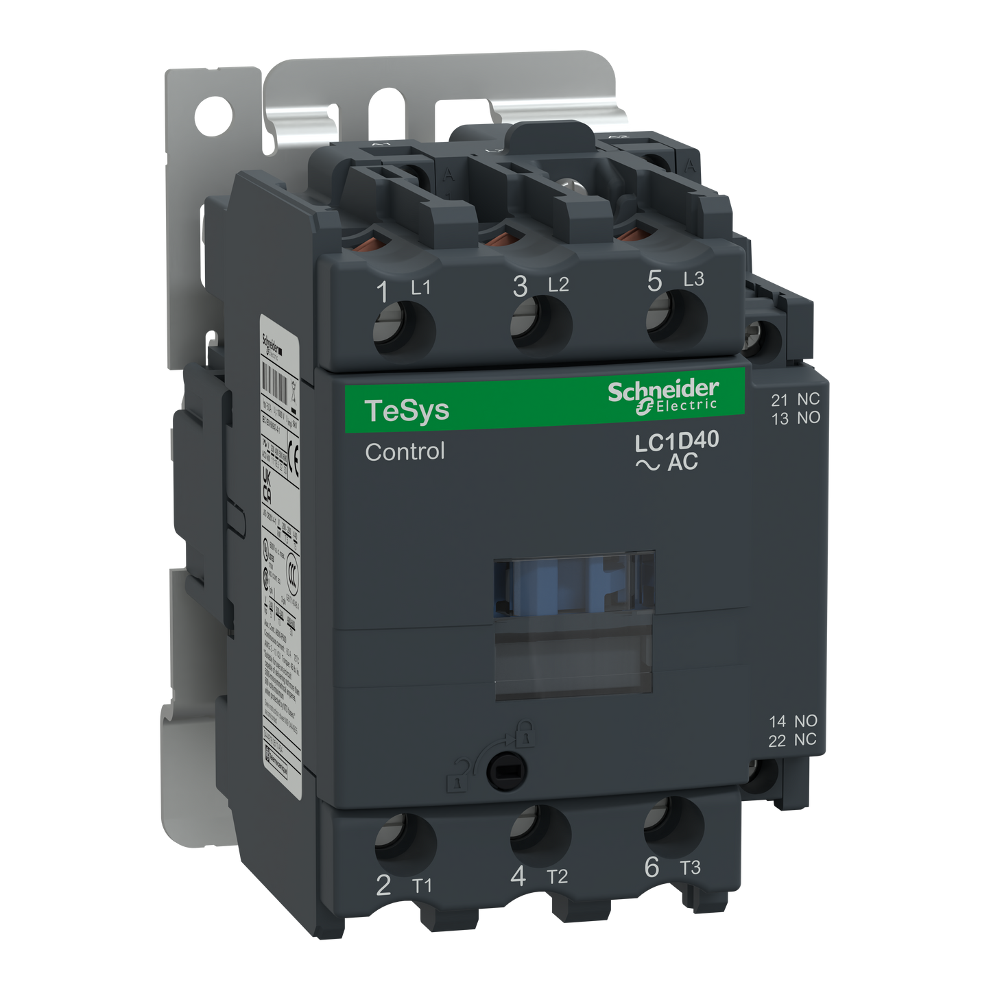 Schneider Electric-LC1D40P7S335-TeSys D - contacteur EN60335 - 3P (3NO) + 1NO + 1NF - AC3 <=440V 40A - 230Vca