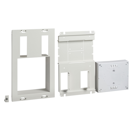 Schneider Electric-LVS03141-PrismaSeT G - Platine branch. Puiss. limitée-Kit bloc cde 1P/3P-RAL9003