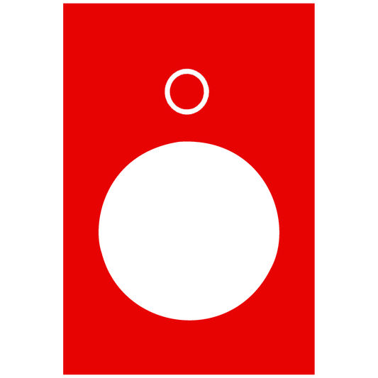 Schneider Electric-ZB2BY2931-Harmony - étiquette - 30x40mm - rouge - 0