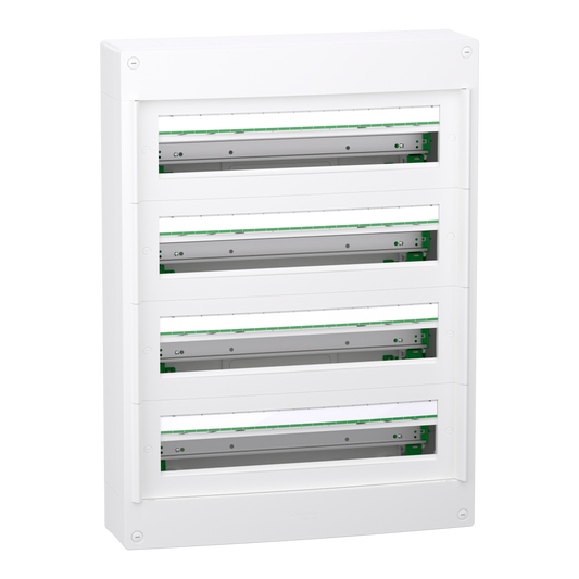 Schneider Electric-LVSXT424-PrismaSeT XS - Coffret plastique saillie 4 rangées 24 modules - sans porte