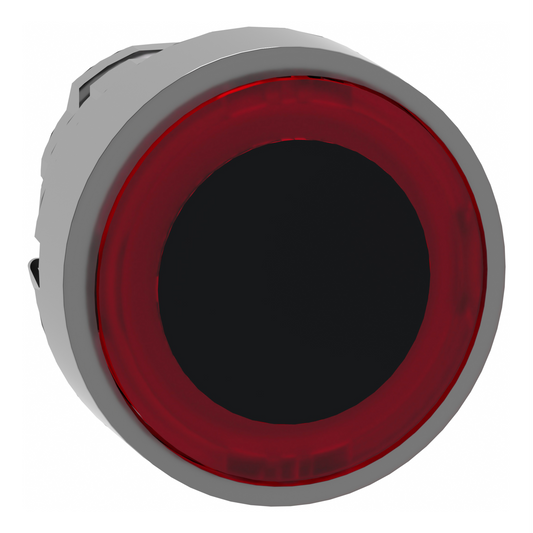 Schneider Electric-ZB4BW943-Harmony XB4 - tête bouton poussoir lumineux DEL - Ø22 - anneau - rouge