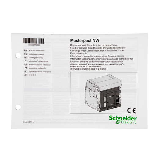 Schneider Electric-47950-ComPact NS - MasterPact NW - Notice disjoncteur de base