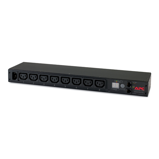 APC-AP7820B-APC NetShelter Metered Rack PDU - Bandeau de prise - 1U - 12A/208V - 10A/230V