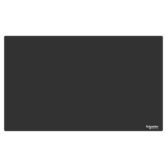 Schneider Electric-ZBYLEG503000-Harmony - plastron - panneau vierge - 500x300 - non marqué - plastique - noir