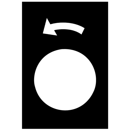 Schneider Electric-ZB2BY2922-Harmony - étiquette - 30x40mm - noir - rotation gauche PV