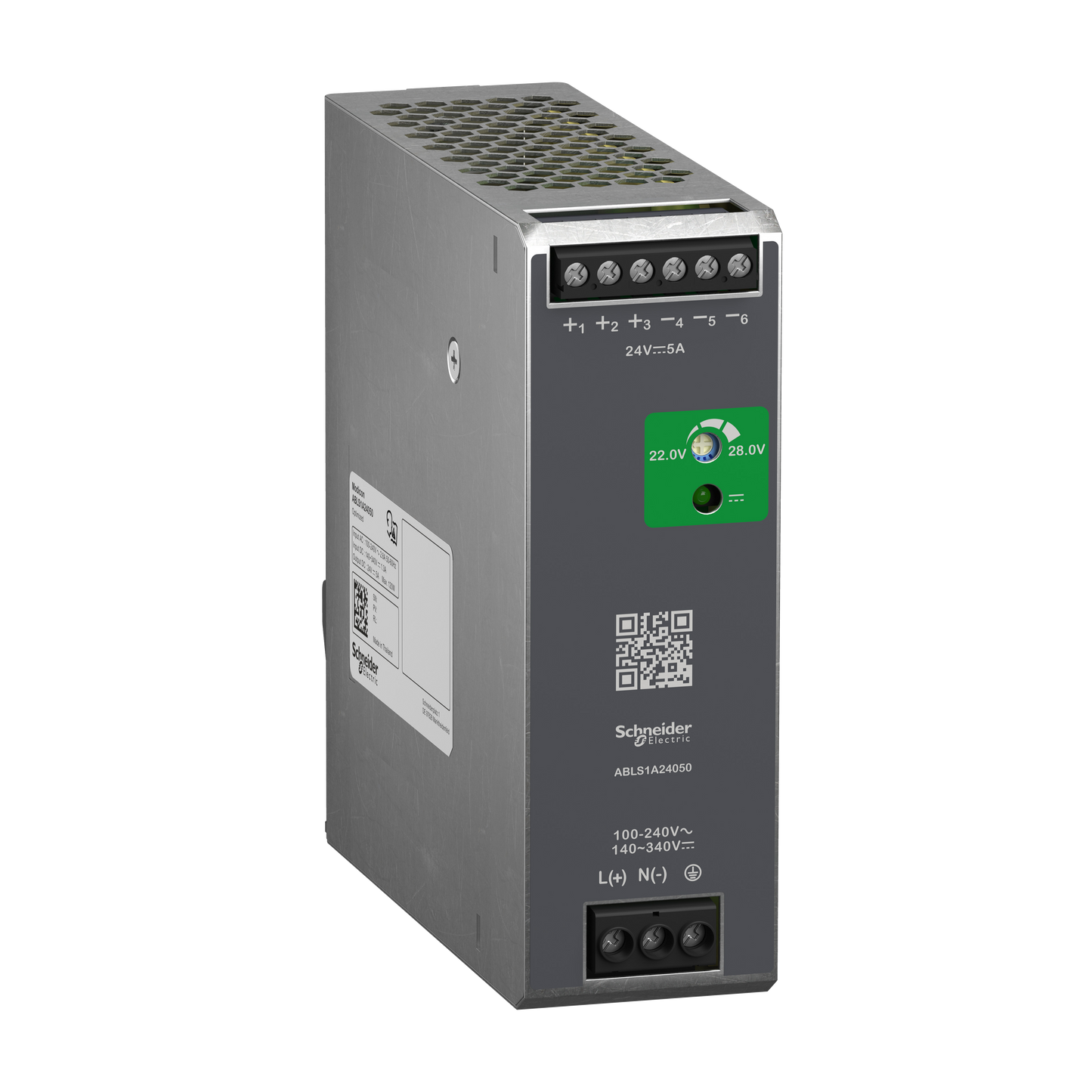 Schneider Electric-ABLS1A24050-Modicon ABL - alimentation à découpage - 5A - 100 à 240Vca mono/biphasé - 24Vcc