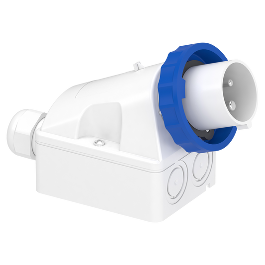 Schneider Electric-83554-Mureva - socle de connecteur industriel - 16 A - 2P+T - 200-250V CA - IP67