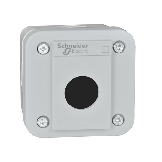Schneider Electric-XALE1-Harmony XALE - boîte à boutons vide - base et couvercle gris clair