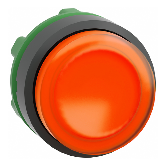 Schneider Electric-ZB5AW153-Harmony XB5 - tête bouton poussoir lumineux DEL - Ø22 - dépassant - orange