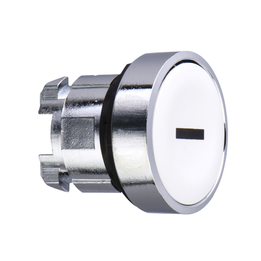 Schneider Electric-ZB4BA131-Harmony XB4 - tête bouton poussoir - affleurant - Ø22 - blanc - texte 'I'