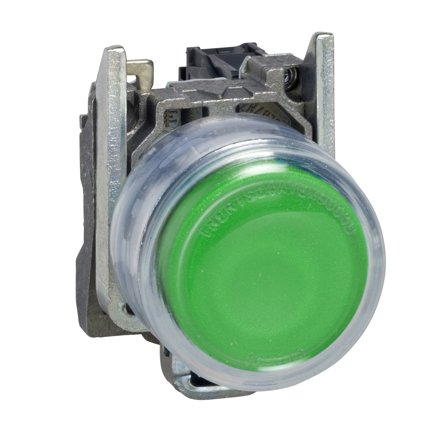 Schneider Electric-XB4BP31EX-Harmony XB4 - bouton poussoir à impulsion Atx - Ø22 - vert - 1F - vis étrier