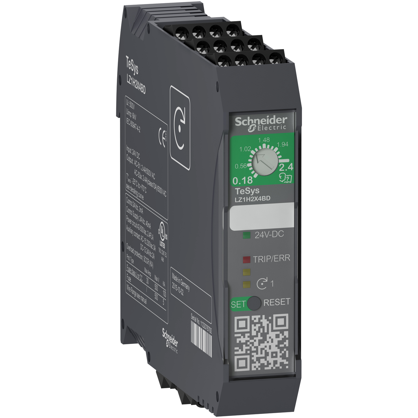 Schneider Electric-LZ1H6X5BD-TeSys H - démarreur hybride - 1 sens - 3kW 400V - commande 24Vcc