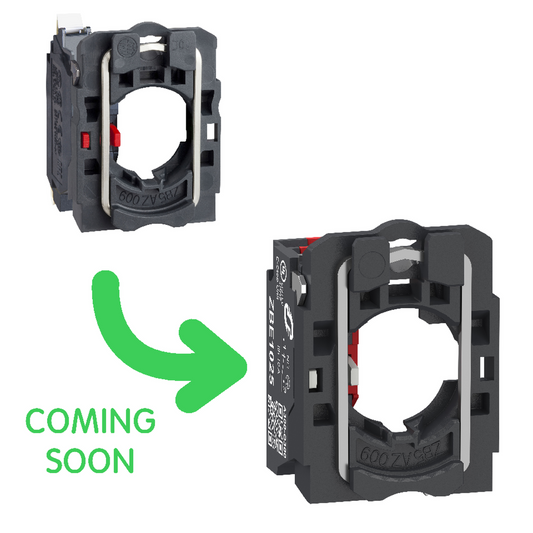 Schneider Electric-ZB5AZ1025-Harmony XB5 - corps de bouton - 1O - raccordement bornes push in