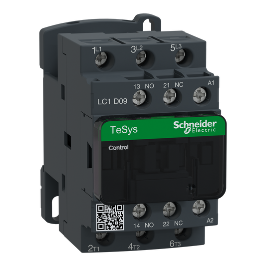 Schneider Electric-LC1D09EE7-TeSys LC1D - contacteur - 3P - AC-3 440V - 9A - bobine 60Vca